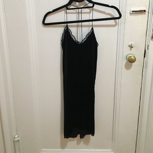 Navy velvet sexy slip LAST CALL